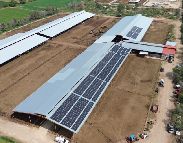 image of home with solar panels